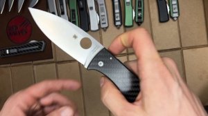 Нож реплика Spyderco Bodacious - рукоять карбон. Обзор!