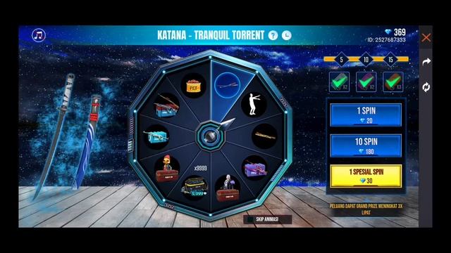 SPIN TERBARU KATANA TRANQUIL TORRENT FREEFIRE ‼️ смотреть онлайн