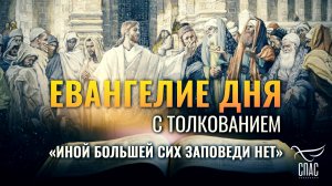 «ИНОЙ БОЛЬШЕЙ СИХ ЗАПОВЕДИ НЕТ» / ЕВАНГЕЛИЕ ДНЯ