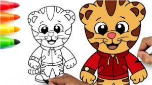 Как нарисовать Daniel Tiger для начинающих