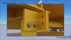 Процесс монтажа QDX двухбалочного мостового крана