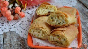 Вертута с творогом и укропом