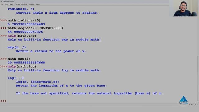 P126 - Python Math Module Mastery: Essential Tips and Tricks [in Telugu]