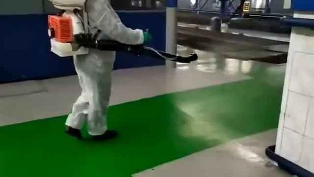 Дезинфекция промышленного объекта (около 4000 квадратных метров) смотреть онлайн