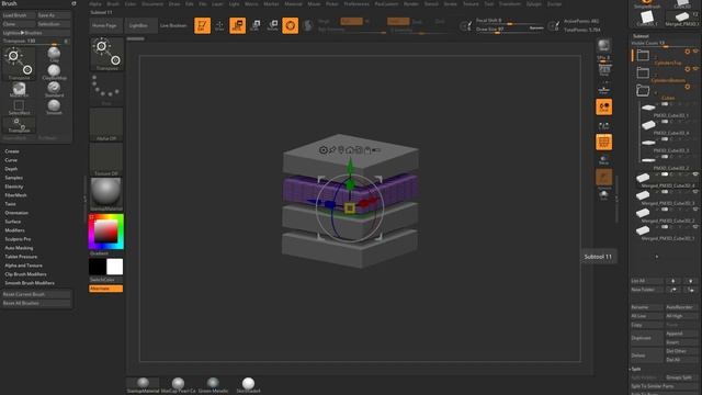 032 ZBrush Folder Transpose Merge and Delete (720p)