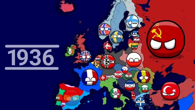History of Europe (1900-2023) Countryballs смотреть онлайн