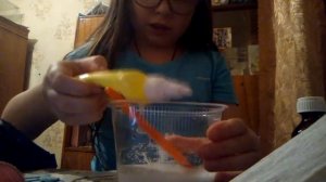 Слайм из клея фирма луч-м получился