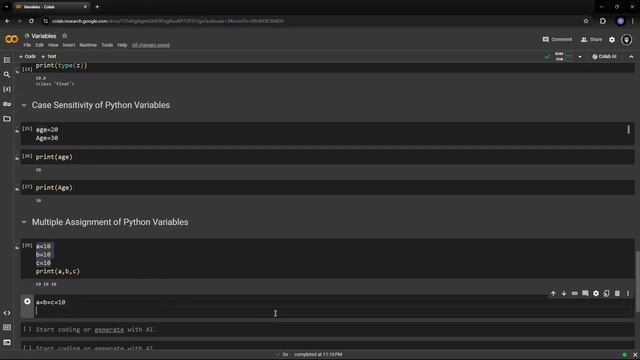 PYTHON : Variables