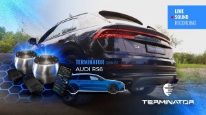 AUDI Q1 с выхлопом AUDI RS6, электронная выхлопная система Terminator