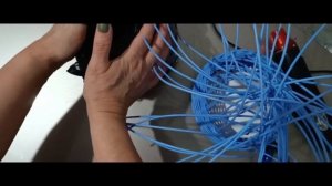 вторая часть, сумочка для дочки из ротанга ( пруток в цвете Степной лен)