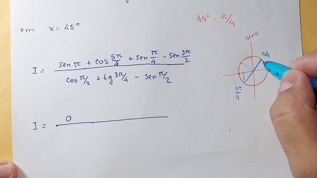 Exercício de Trigonometria: (sen 4x + cos 5x + sen x - sen 6x)/ (cos 2x + tg 3x - sen 2x) смотреть онлайн