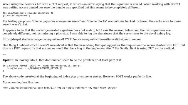 Drupal: Invalid Signature in Services Oauth смотреть онлайн