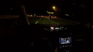 2022 Toyota Prius LE 1.8 Hybrid 121 HP HIGHWAY NIGHT POV DRIVE SAN JOSE (60 FPS/1440p)