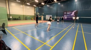 Турнир по бадминтону, 20.09.2024 г. 4 игра, 1 партия