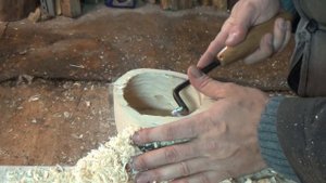 Моя оптимальная технология изготовления куксы. Помогаю инструментом, работаю руками. Making kuksa