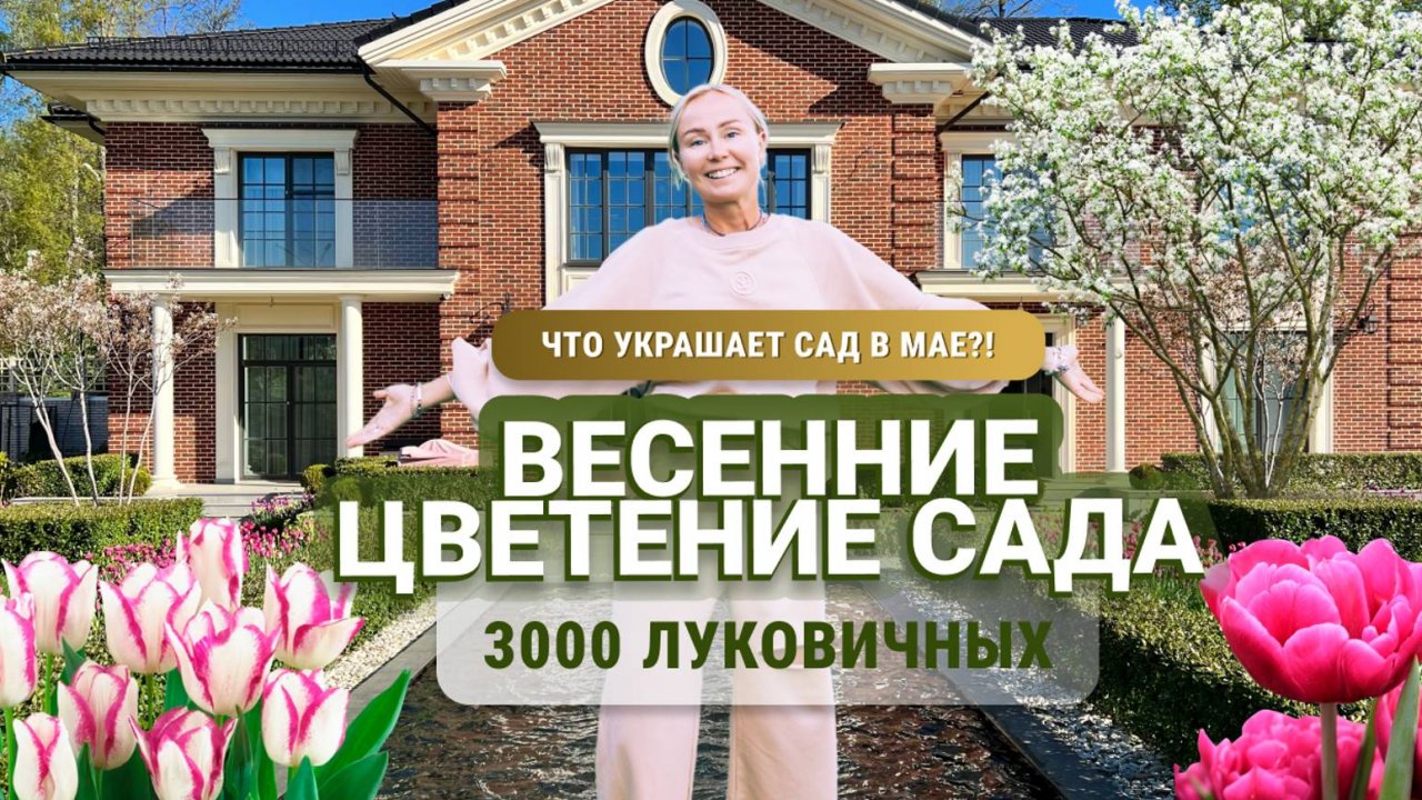 Что украшает сад в мае? Весенние цветение сада. 3000 луковичных. смотреть онлайн
