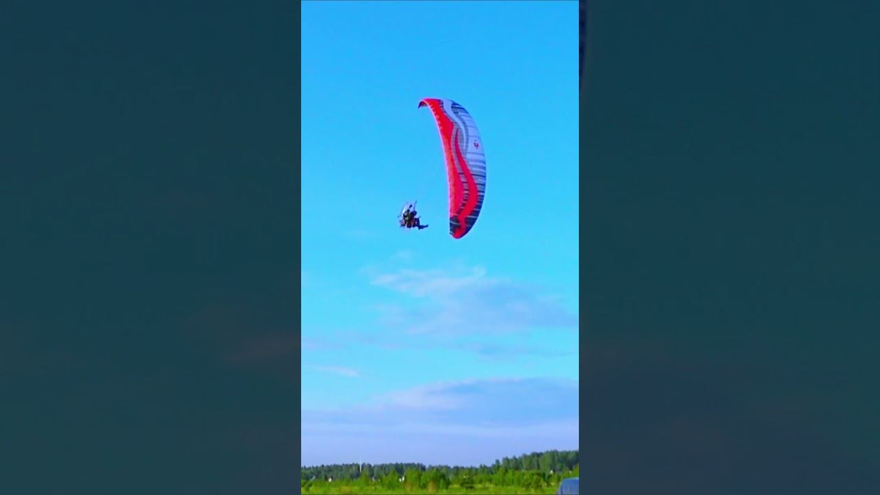 Опасный Взлёт и Полёт на Параплане #shorts