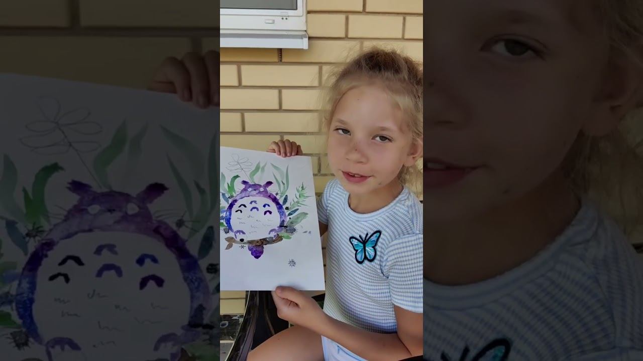 Как нарисовать Тоторо? #totoro #anime #artalicaalimova