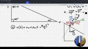 #3 Кинематика. Шарик вертикально падает на наклонную плоскость и упруго отражается от ее поверхности