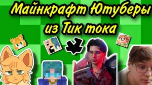 Майнкрафт Ютуберы из Тик Тока