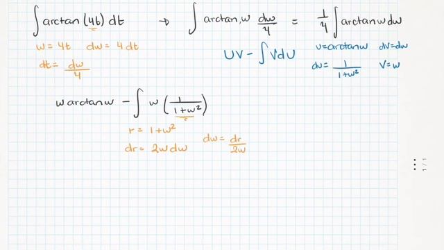 Integral de arctan(4t) смотреть онлайн