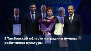 В Тамбовской области наградили лучших работников культуры