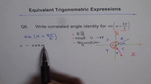 Correlated Trigonometric Expressions in Sine Q6