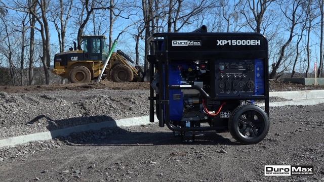 Big Power with a Small Footprint - DuroMax Electric Start Dual Fuel 15000-Watt Portable Generator