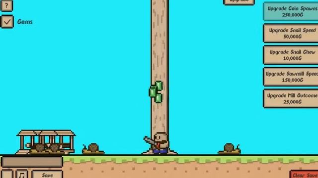 Играем в КликерДровосека #1 смотреть онлайн