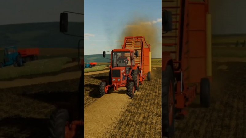 МТЗ-80 собирает солому. #fs22 #farming #farmingsimulator22 #games #gameplay #farm