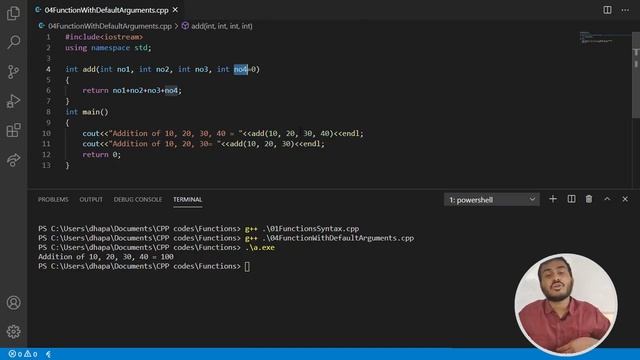 Function With Default Arguments