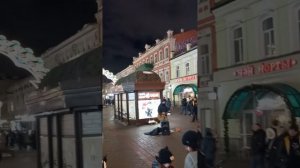Музыкант на улице Баумана, Казань.