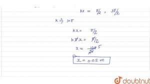 A wave disturbance in a medium is described by `y(x, t) = 0.02 cos((50pit + (pi)/(2))cos(10pix)`