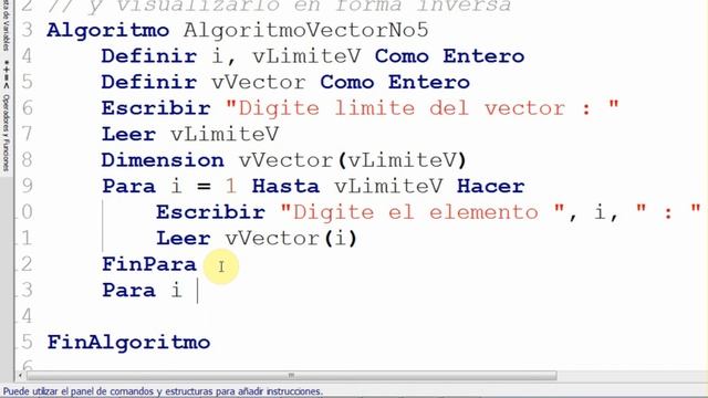 Algoritmos Arrays (Vectores) en PSeInt - AlgoritmoVectorNo5 смотреть онлайн