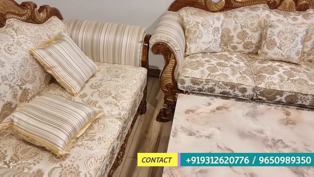 CARVING SOFAS IN PREMIUM SEGMENT | SEASONED WOOD AND TOP POLISH & FABRIC| SOFA FACTORY VISHAL PUR смотреть онлайн