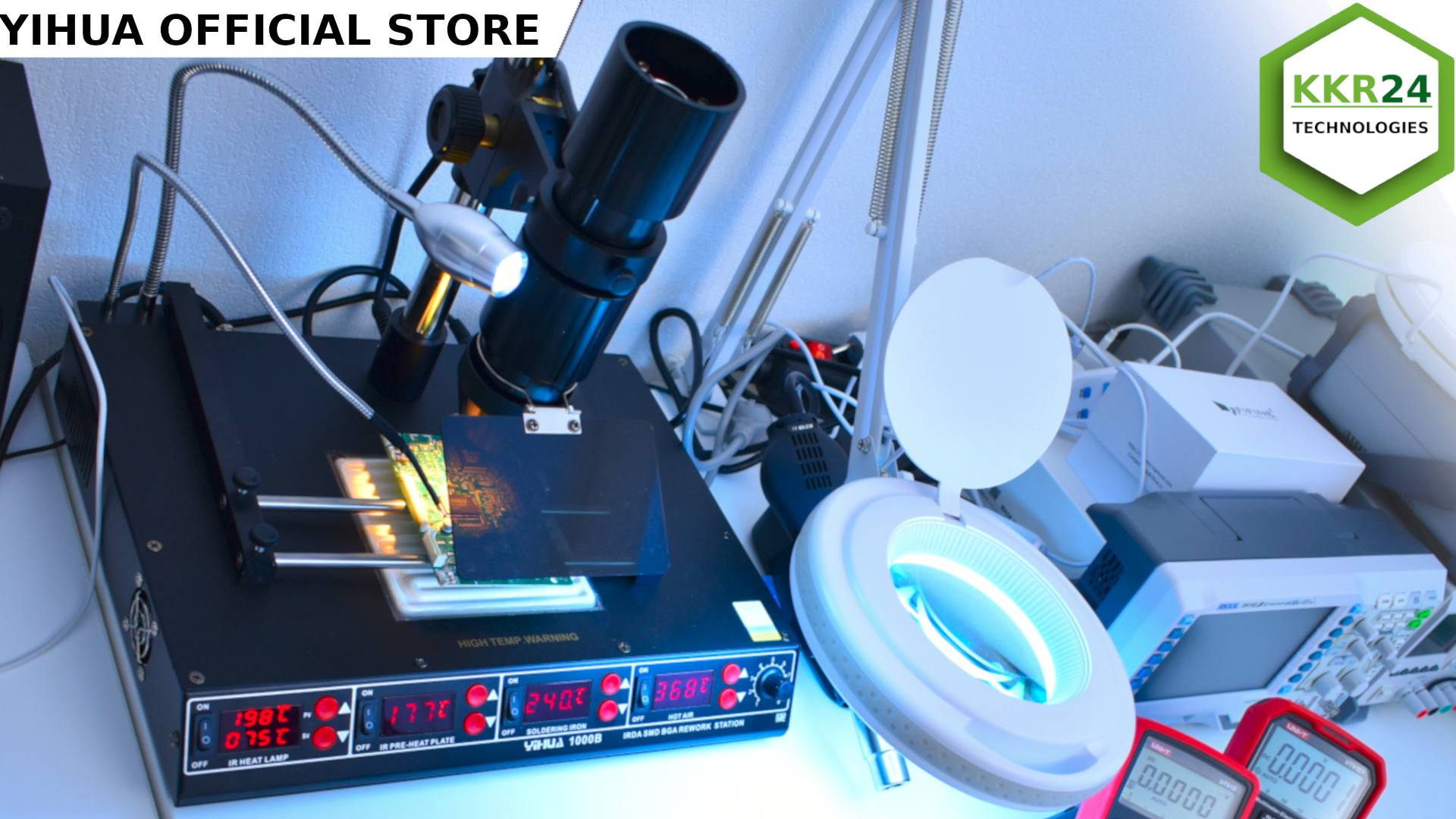 ОБЗОР Инфракрасная паяльная станция YIHUA 1000B смотреть онлайн