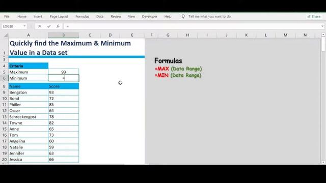 Quickly Find the Max & Min Value in a Data set смотреть онлайн