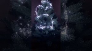 Гирлянда конский хвост белая