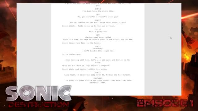 Sonic Destruction Episode 1 (AI-Generated Sonic Script) - RTFDG