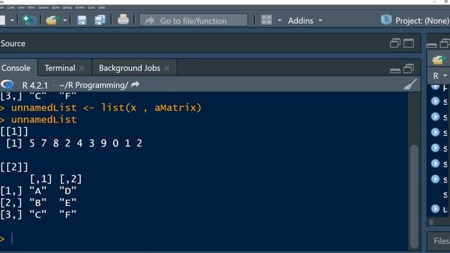 Lists in R | Creating an empty, non-empty lists | named and unnamed lists in R смотреть онлайн