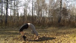 Славянская гимнастика на природе.