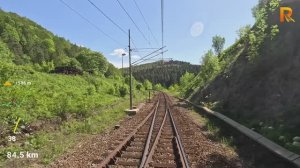 Риека - Загреб (железная дорога Загреб–Риека - M202, Хорватия), вид машиниста! 4K 60fps UHD ч. 2/3