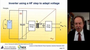 Lecture 05 "Solar Electric Energy Systems" Bypass- & String-Diodes, Wiring, Inverters (old version)