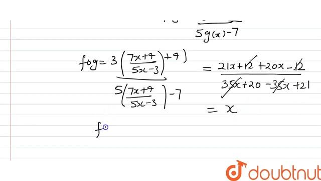 "If `f: R-{7/5}-R-{3/5}` be defined as `f(x)=(3x+4)/(5x-7)` and `g: R-{3/5}-R-{7/5}` смотреть онлайн
