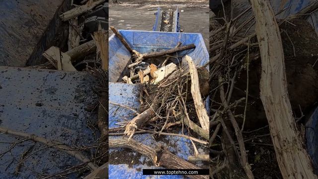 Мобильная дробилка ТОПТЕХНО ТТ 1600 У / Дробление древесины / Дробление кирпичной кладки и бетона /