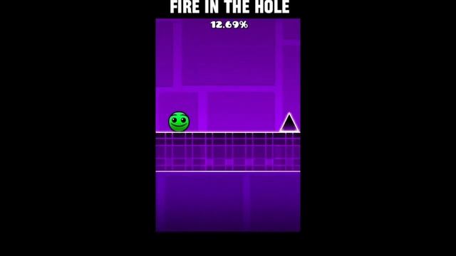 Fire in a hole #memes geometry dash 1# смотреть онлайн