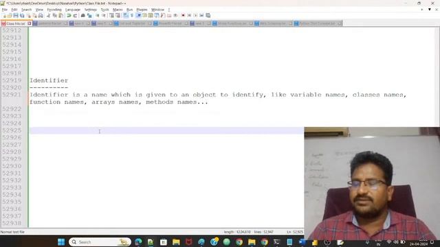 7. Identifier with example by Mr. Narayana || Narayana Tech House || 9010607010 смотреть онлайн