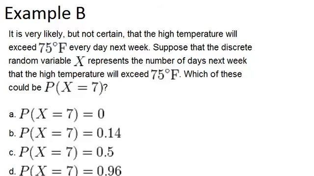 Discrete Random Variables: Examples (Basic Probability and Statistics Concepts)