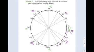 College Trig - 3.1 Intro to Radian Measure