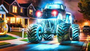 ПРИЗРАЧНЫЙ МОНСТР-ТРАК - BeamNG.drive Истории о Хэллоуине